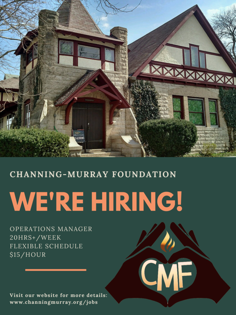 ChanningMurray is Hiring! UU Church of UrbanaChampaign